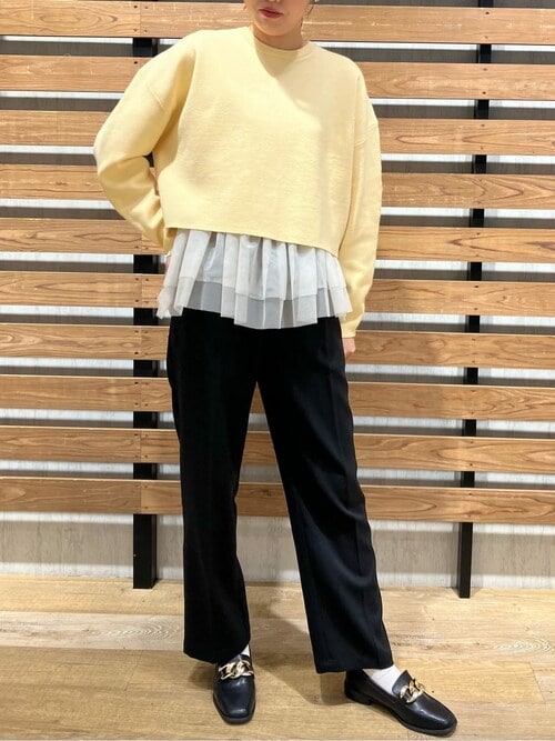 AD2019 20SS ギャザーフレアチュールTシャツ トップス 黒 AD2019 20SS ギャザーフレアチュールTシャツ トップス 黒