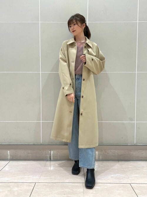 フレアケープ付きライトコート（ダウンジャケット/コート）｜titivate