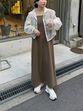 「titivate（ティティベイト）のアイテム（ブルゾン）」を使った、titivateさん（レディース・157cm）の春コーディネート