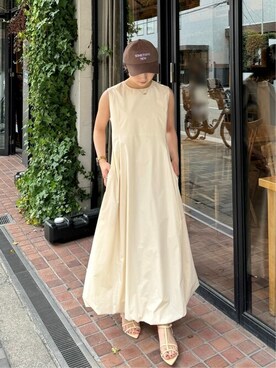 「titivate（ティティベイト）のアイテム（帽子）」を使った、titivateさん（レディース・157cm）の春コーディネート