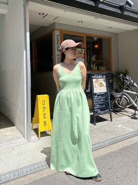 「titivate（ティティベイト）のアイテム（帽子）」を使った、titivateさん（レディース・150cm）の春コーディネート