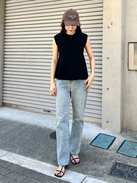 「titivate（ティティベイト）のアイテム（帽子）」を使った、titivateさん（レディース・163cm）の春コーディネート