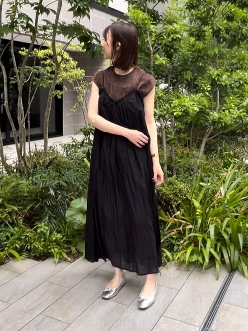 BLACK PEACE NOWフリル付き黒キャミソールワンピース BLACK PEACE NOWフリル付き黒キャミソールワンピース - メルカリ