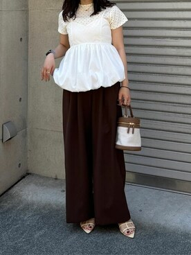 「titivate（ティティベイト）のアイテム（キャミソール）」を使った、titivateさん（レディース・157cm）の夏コーディネート