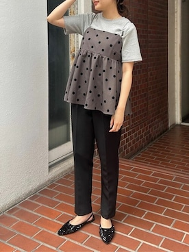 「titivate（ティティベイト）のアイテム（キャミソール）」を使った、titivateさん（レディース・160cm）の夏コーディネート