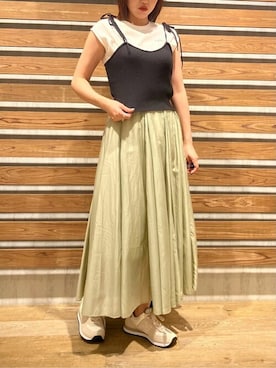 「titivate（ティティベイト）のアイテム（キャミソール）」を使った、titivateさん（レディース・169cm）の夏コーディネート