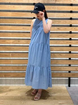 「titivate（ティティベイト）のアイテム（帽子）」を使った、titivateさん（レディース・169cm）の夏コーディネート