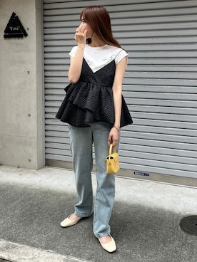 「titivate（ティティベイト）のアイテム（キャミソール）」を使った、titivateさん（レディース・163cm）の夏コーディネート