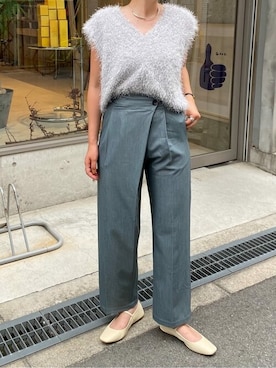 「アイテム（ベスト、シルバー系）」を使った、titivateさん（レディース・164cm）の夏コーディネート