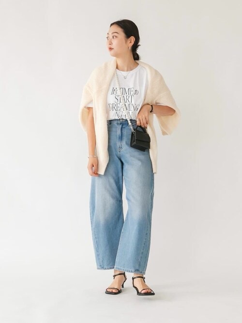 セール】モヘアタッチローゲージニットカーディガン（カーディガン