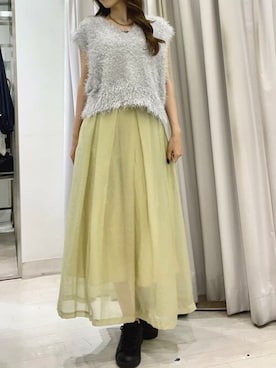 「アイテム（ベスト、シルバー系）」を使った、titivateさん（レディース・165cm）の秋コーディネート