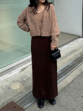 「titivate（ティティベイト）のアイテム（キャミソール）」を使った、titivateさん（レディース・157cm）の秋コーディネート