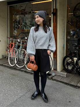 「titivate（ティティベイト）のアイテム（帽子）」を使った、titivateさん（レディース・157cm）の秋コーディネート