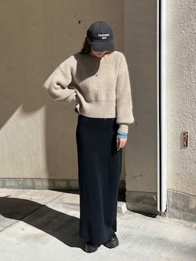 「titivate（ティティベイト）のアイテム（帽子）」を使った、titivateさん（レディース・163cm）の秋コーディネート