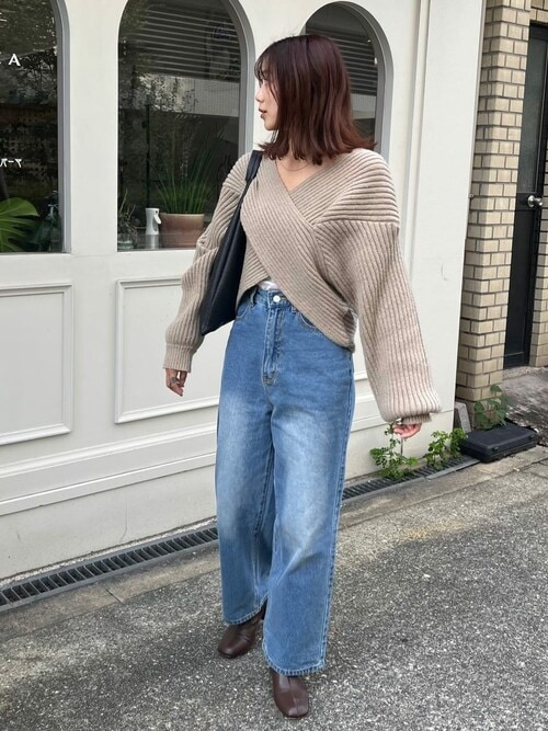 【2023年秋冬 新作】2way 長袖ニットプルオーバー フロント2wayニットプルオーバー Emma Taylor│STYLEDOOR スタイルドア