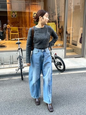 「ニットキャミソール」｜titivateさん（レディース・157cm）の秋コーディネート
