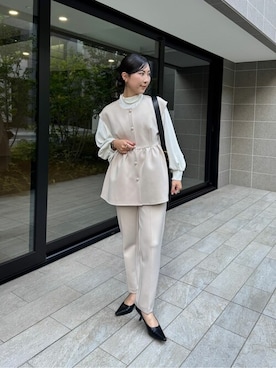 「titivate（ティティベイト）のアイテム（パンプス）」を使った、titivateさん（レディース・157cm）の冬コーディネート