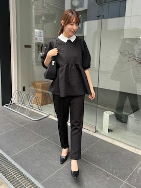「titivate（ティティベイト）のアイテム（パンプス）」を使った、titivateさん（レディース・163cm）の冬コーディネート