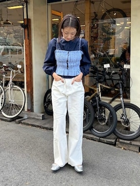 「titivate（ティティベイト）のアイテム（キャミソール）」を使った、titivateさん（レディース・166cm）の冬コーディネート