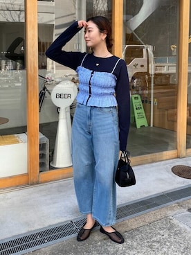 「titivate（ティティベイト）のアイテム（キャミソール）」を使った、titivateさん（レディース・164cm）の冬コーディネート