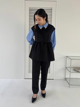 「titivate（ティティベイト）のアイテム（パンプス）」を使った、titivateさん（レディース・152cm）の冬コーディネート