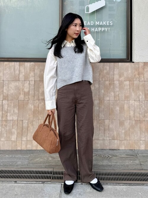 バックリボンニットベスト（ベスト）｜titivate（ティティベイト）の