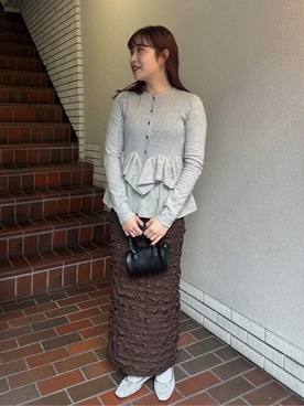 「titivate（ティティベイト）のアイテム（バレエシューズ）」を使った、titivateさん（レディース・162cm）の冬コーディネート