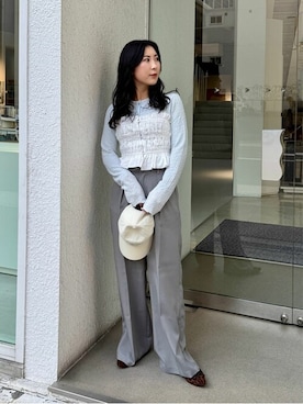 「titivate（ティティベイト）のアイテム（キャミソール）」を使った、titivateさん（レディース・157cm）の冬コーディネート