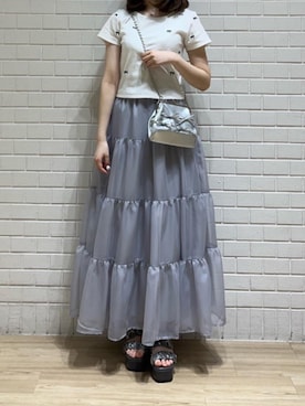 「ブルべ夏」｜はるなさん（レディース・160cm）の春コーディネート