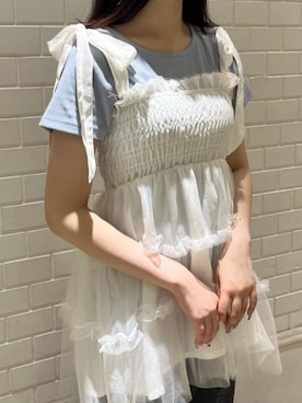 「ブルべ夏」｜はるなさん（レディース・160cm）の夏コーディネート