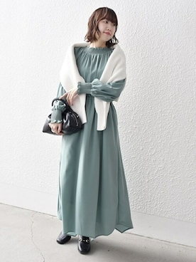 「シップス」｜高尾さん（レディース・160cm）の冬コーディネート