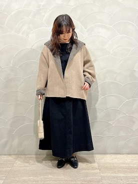 「SHIPS any（シップス エニィ）のアイテム（その他アウター）」を使った、工藤さん（レディース・156cm）の秋コーディネート