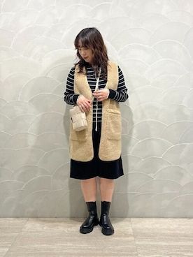 「SHIPS any（シップス エニィ）のアイテム（その他アウター）」を使った、工藤さん（レディース・156cm）の秋コーディネート