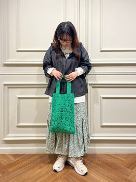 「レースバッグ」｜工藤さん（レディース・156cm）の冬コーディネート