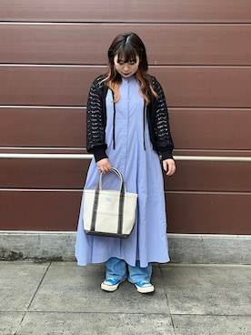 「orcival」｜「アイテム（ワンピース/ドレス）」を使った、工藤さん（レディース・156cm）の春コーディネート