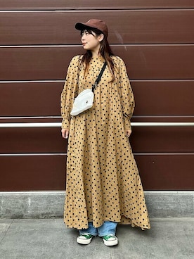 「COBMASTER（コブマスター）のアイテム」を使った、工藤さん（レディース・156cm）の夏コーディネート