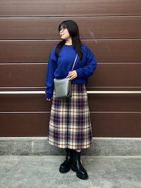 「SHIPS」｜「アイテム（その他トップス）」を使った、工藤さん（レディース・156cm）の秋コーディネート