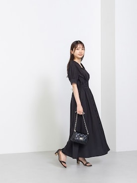 「NATURAL BEAUTY BASIC（ナチュラルビューティーベーシック）のアイテム（シャツワンピース）」を使った、NBB STAFF 10さん（レディース・150cm）の夏コーディネート