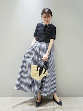 「アイテム（その他シューズ、オレンジ系）」を使った、yoshimiさん（レディース・167cm）の春コーディネート