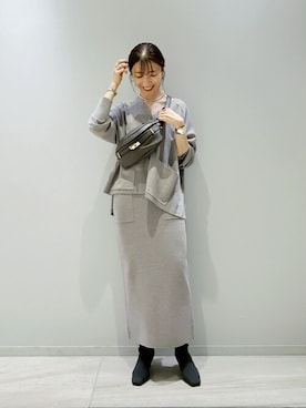 「SLOBE IENA（スローブイエナ）のアイテム（スカート）」を使った、yoshimiさん（レディース・167cm）の秋コーディネート
