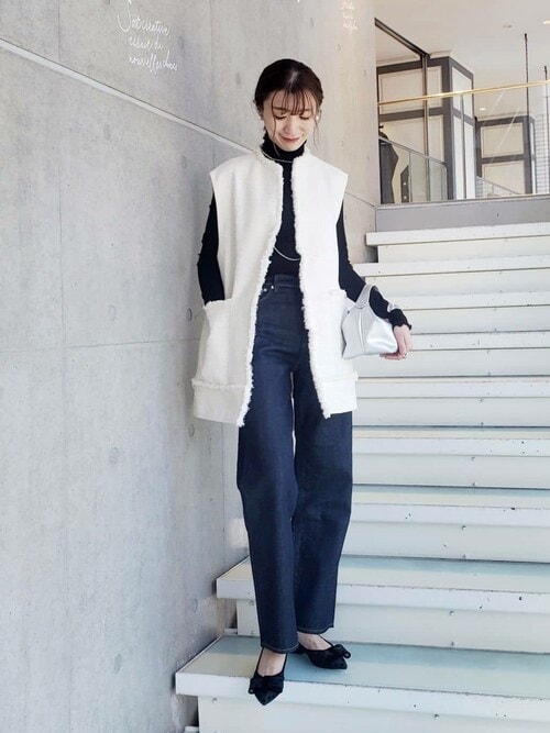 IENA ＆NAVY ドビーツィードジレ IENA（イエナ）の「＆NAVY ドビーツィードジレ（ベスト）」 - WEAR