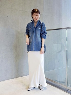 「SLOBE IENA（スローブイエナ）のアイテム（スカート）」を使った、yoshimiさん（レディース・167cm）の冬コーディネート