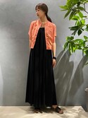 CABaN キュプラポリエステルジャージー ギャザーワンピース 新作が激安通販 りんごちゃん様専用/CABaNキュプラポリエステルジャージー ギャザーワンピース ロングワンピース