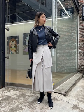 「#今日のコーデ」｜「アイテム（ブルゾン）」を使った、UNITEDTOKYO WOMENS STAFFさん（レディース・160cm）の春コーディネート