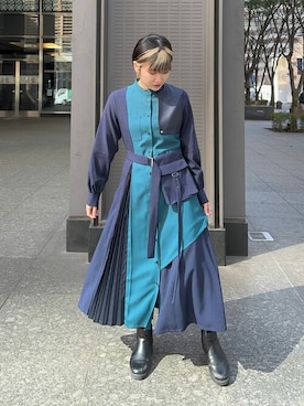 「アイテム（ワンピース）」を使った、UNITEDTOKYO WOMENS STAFFさん（レディース・154cm）の春コーディネート