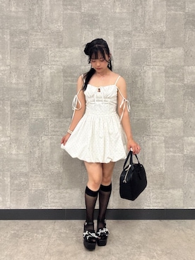 「アイテム（ワンピース/ドレス）」を使った、ちひろさん（レディース・153cm）の夏コーディネート