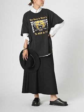 「Deuxieme Classe（ドゥーズィエムクラス）のアイテム（シャツ/ブラウス）」を使った、HIROさん（レディース・164cm）の夏コーディネート