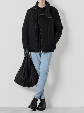 「wrou（ロウ）のアイテム」を使った、AT_MMさん（メンズ・173cm）の冬コーディネート