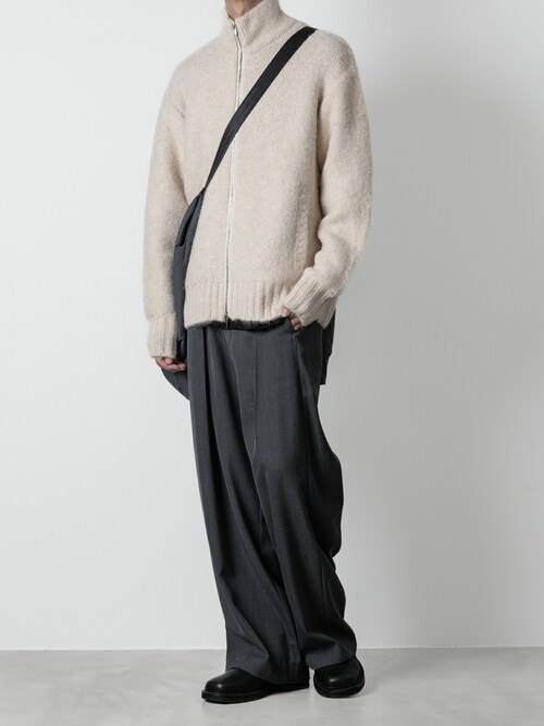 セール】シャギーニット ドライバーズジャケット / SHAGGY KNIT