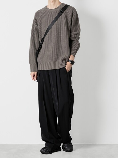 ブリティッシュウール ニットクルーネックプルオーバー / BRITISH WO